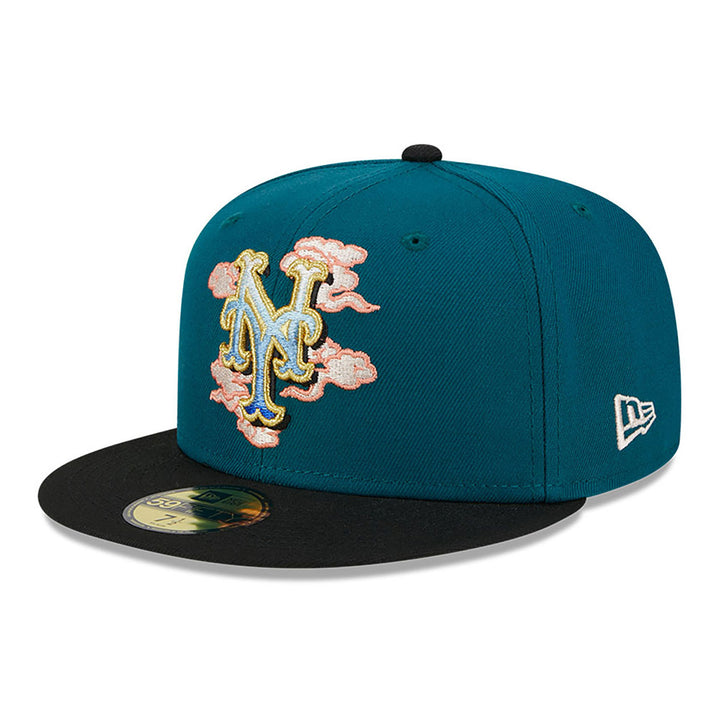 New York Mets 59FIFTY Cloud Spiral Green Cap