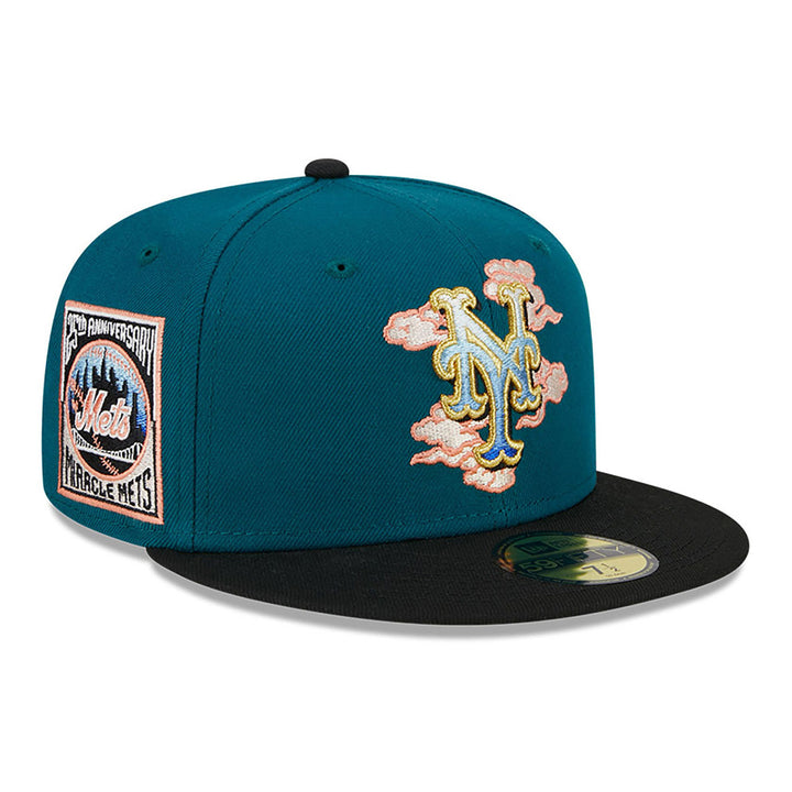 New York Mets 59FIFTY Cloud Spiral Green Cap